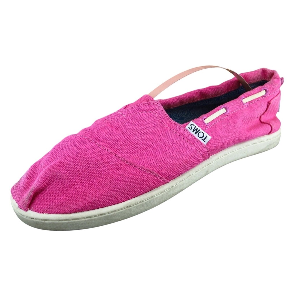 Toms Youth Girls Shoes‎ Size 6 M Pink Flats Fabric